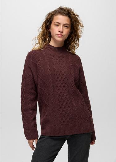Amber Mountain Cable Sweater, Color: Cacao, image 13