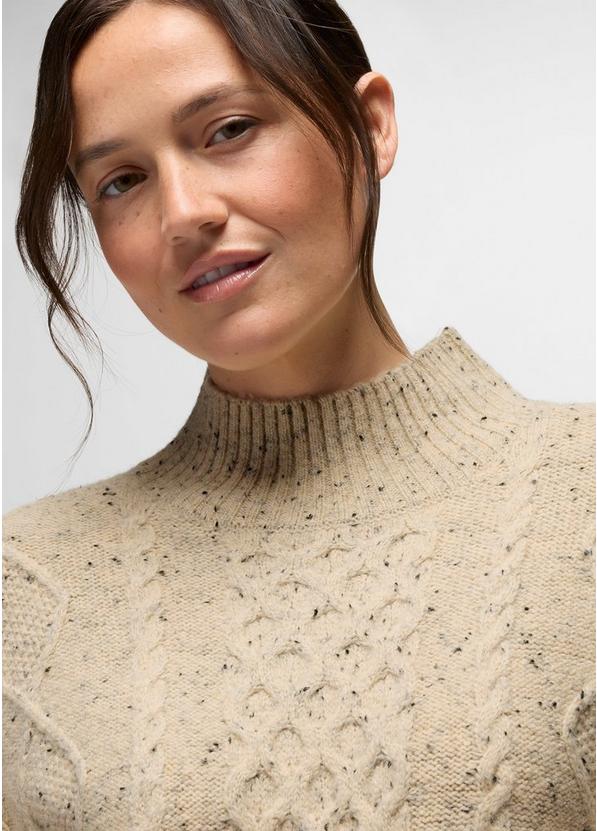 Amber Mountain Cable Sweater, Color: Stone, image 3