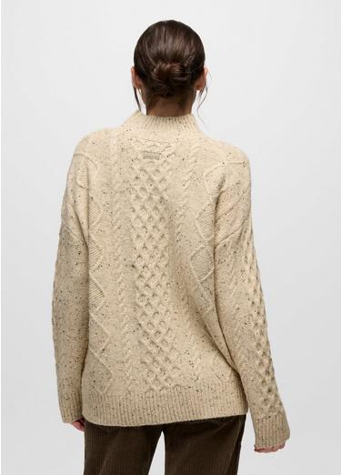 Amber Mountain Cable Sweater, Color: Stone, image 2