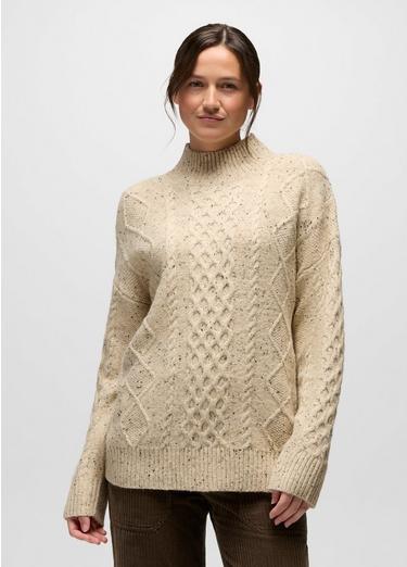 Amber Mountain Cable Sweater, Color: Stone, image 1