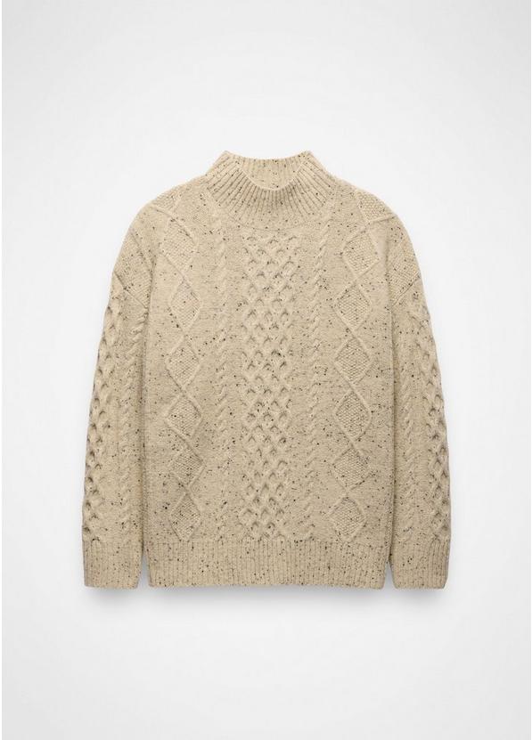 Amber Mountain Cable Sweater, Color: Stone, image 5