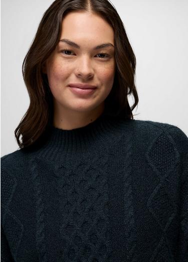 Amber Mountain Cable Sweater, Color: Nautical, image 11