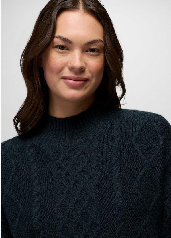 Amber Mountain Cable Sweater, Color: Nautical, image 3