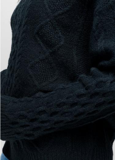 Amber Mountain Cable Sweater, Color: Nautical, image 12