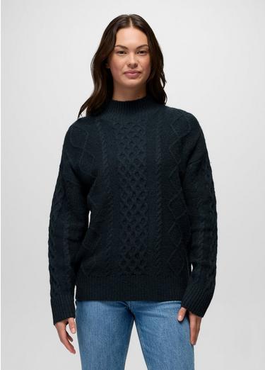 Amber Mountain Cable Sweater, Color: Nautical, image 9