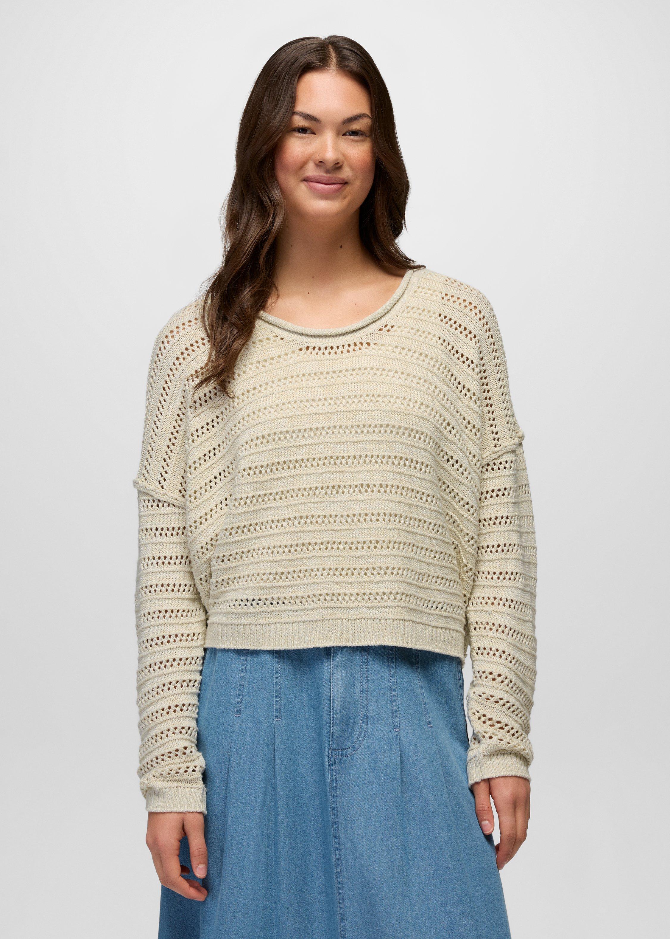 Womens prAna Malibu Lagoon Sweater - Stone Marl