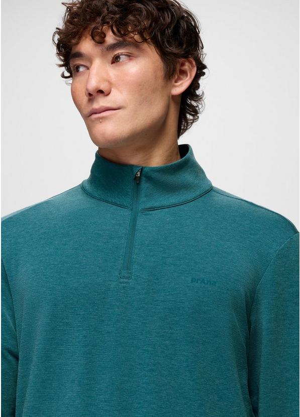 Tolmie Tech 1/4 Zip, Color: Blue Coral Heather, image 3