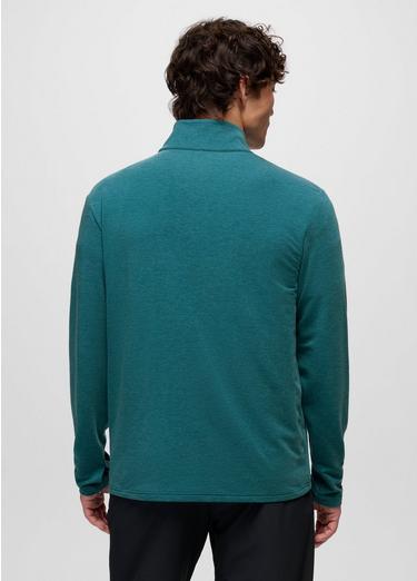 Tolmie Tech 1/4 Zip, Color: Blue Coral Heather, image 6