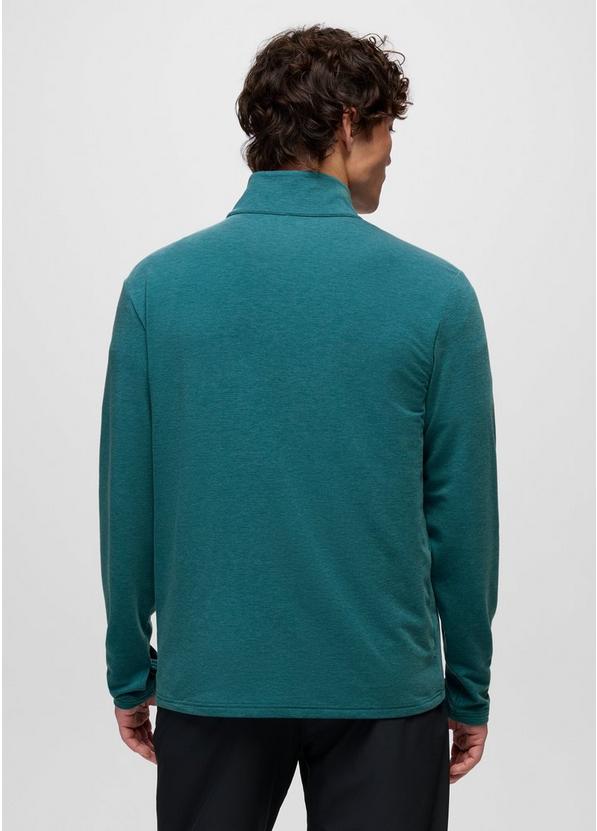 Tolmie Tech 1/4 Zip, Color: Blue Coral Heather, image 2