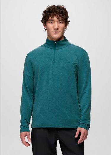 Tolmie Tech 1/4 Zip, Color: Blue Coral Heather, image 5