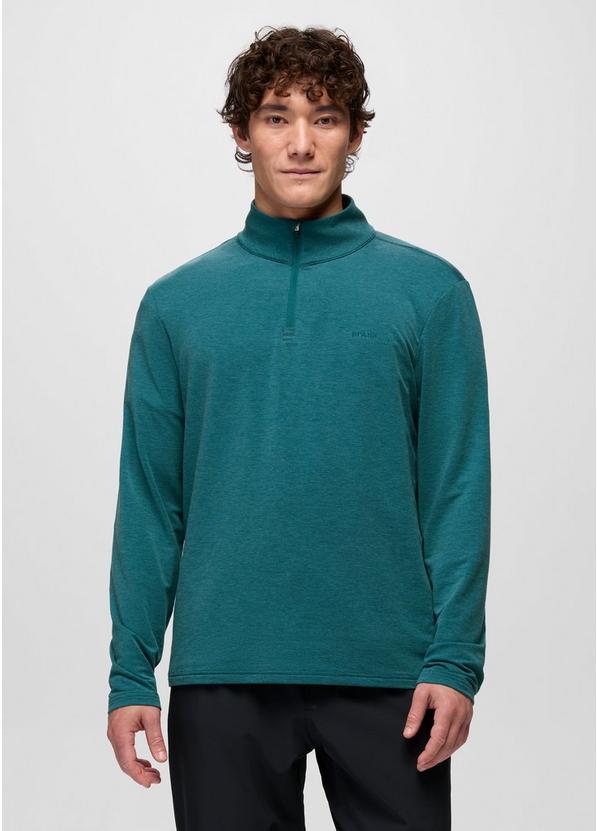 Tolmie Tech 1/4 Zip, Color: Blue Coral Heather, image 1
