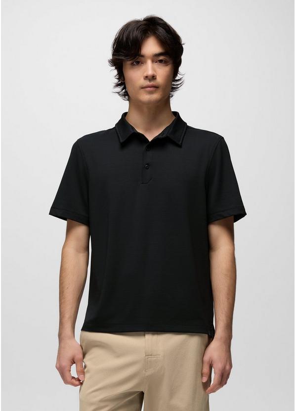 Rotator Short Sleeve Polo, Color: Black, image 1