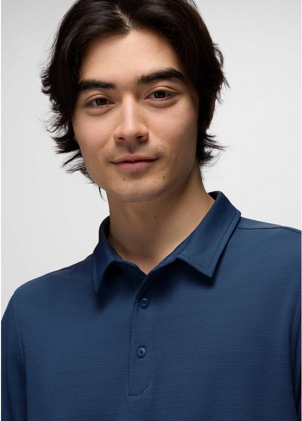 Rotator Short Sleeve Polo, Color: Bluff Blue, image 3