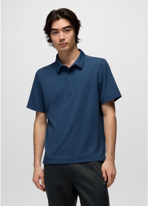 Rotator Short Sleeve Polo, Color: Bluff Blue, image 1