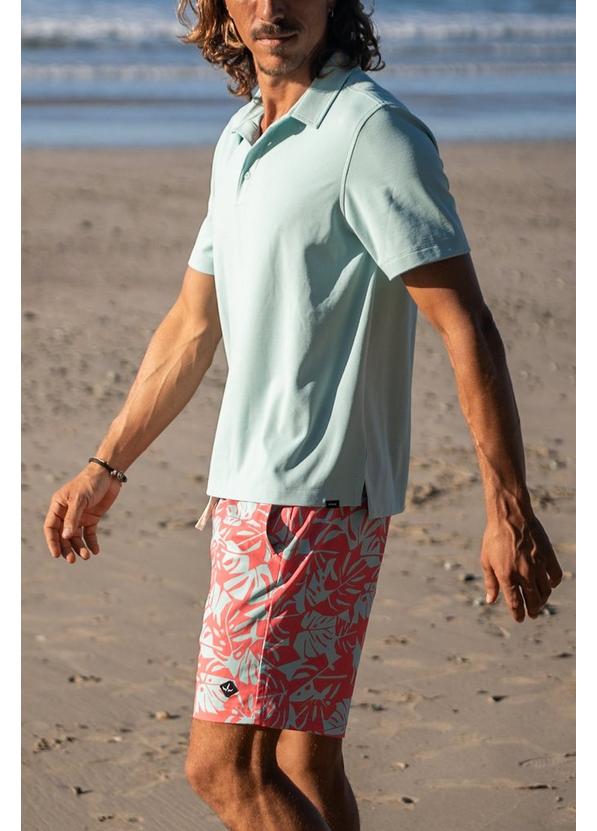 Rotator Short Sleeve Polo, Color: Sea Glass, image 7