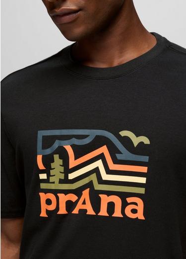 prAna Peak Path Short Sleeve Graphic Tee, Color: Black, image 19