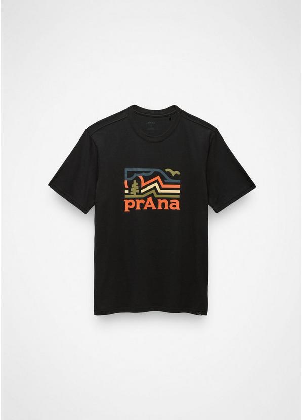 prAna Peak Path Short Sleeve Graphic Tee, Color: Black, image 5