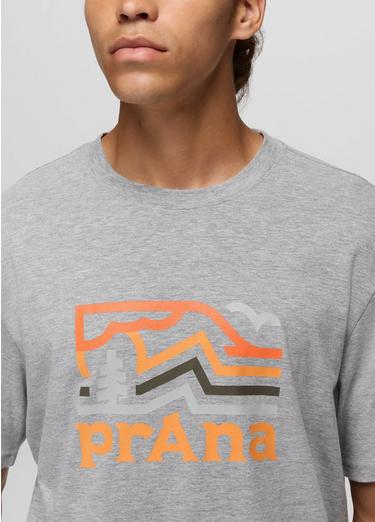 prAna Peak Path Short Sleeve Graphic Tee, Color: Heather Grey, image 11