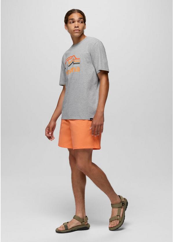 prAna Peak Path Short Sleeve Graphic Tee, Color: Heather Grey, image 4