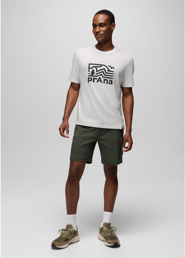 prAna Peak Path Short Sleeve Graphic Tee, Color: Soft White, image 5