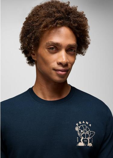 prAna Weekend Wonder Graphic Tee, Color: Stormy Night, image 4