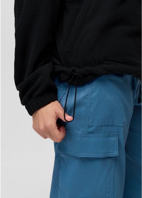 Stretch Zion Fleece Half Snap, Color: Black, image 5