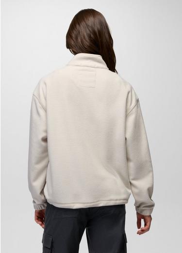 Stretch Zion Fleece Half Snap, Color: Beach Pebble, image 10