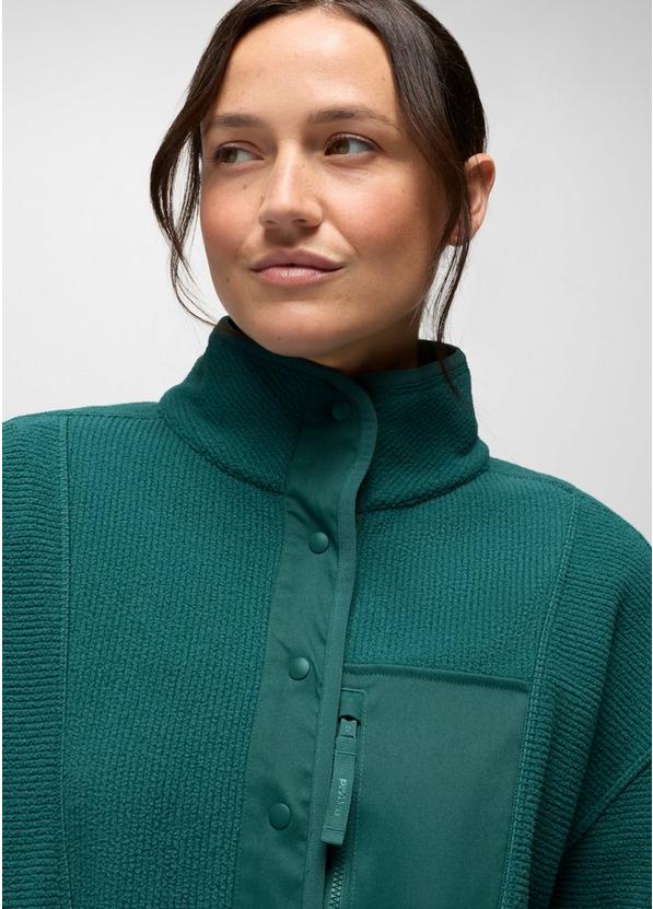 Stretch Zion Fleece Half Snap, Color: Coast, image 3