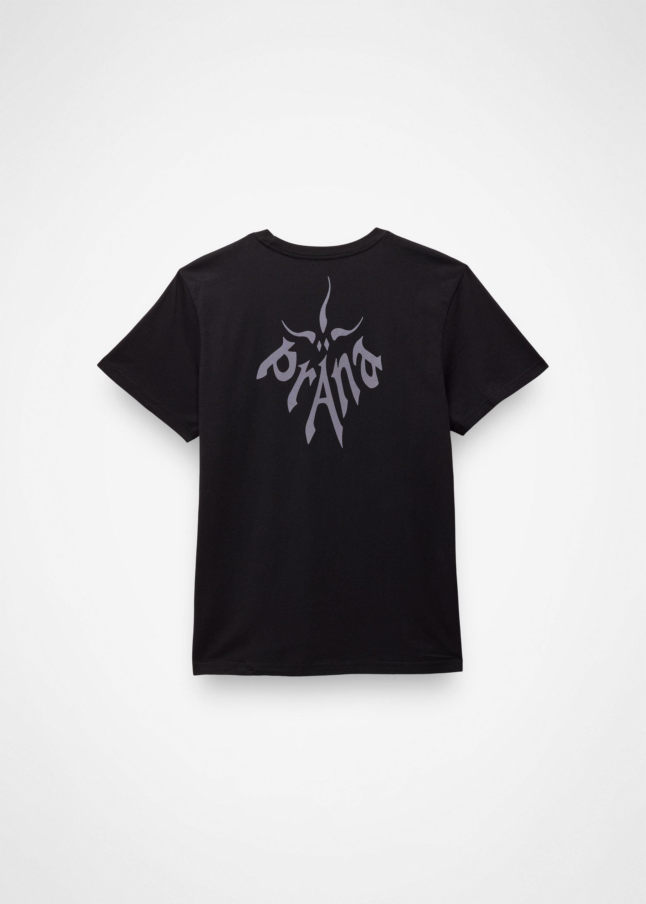 Gender Neutral prAna Heritage Logo Short Sleeve Graphic Tee - Black