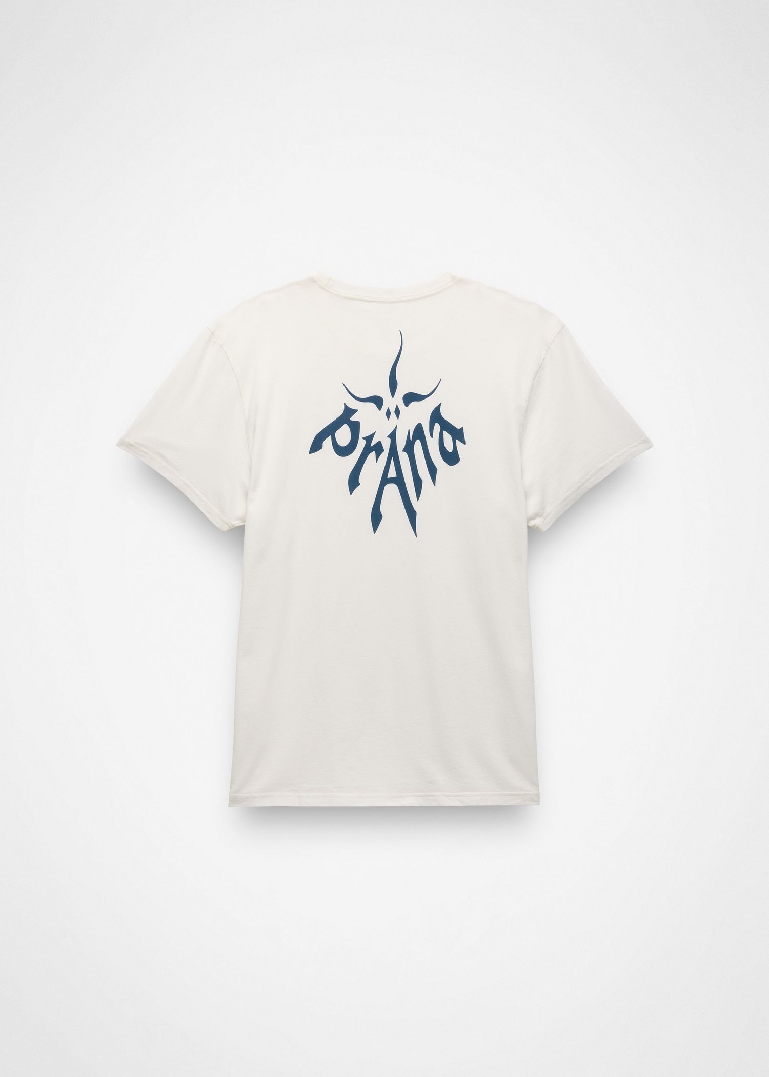Gender Neutral prAna Heritage Logo Short Sleeve Graphic Tee - Soft White