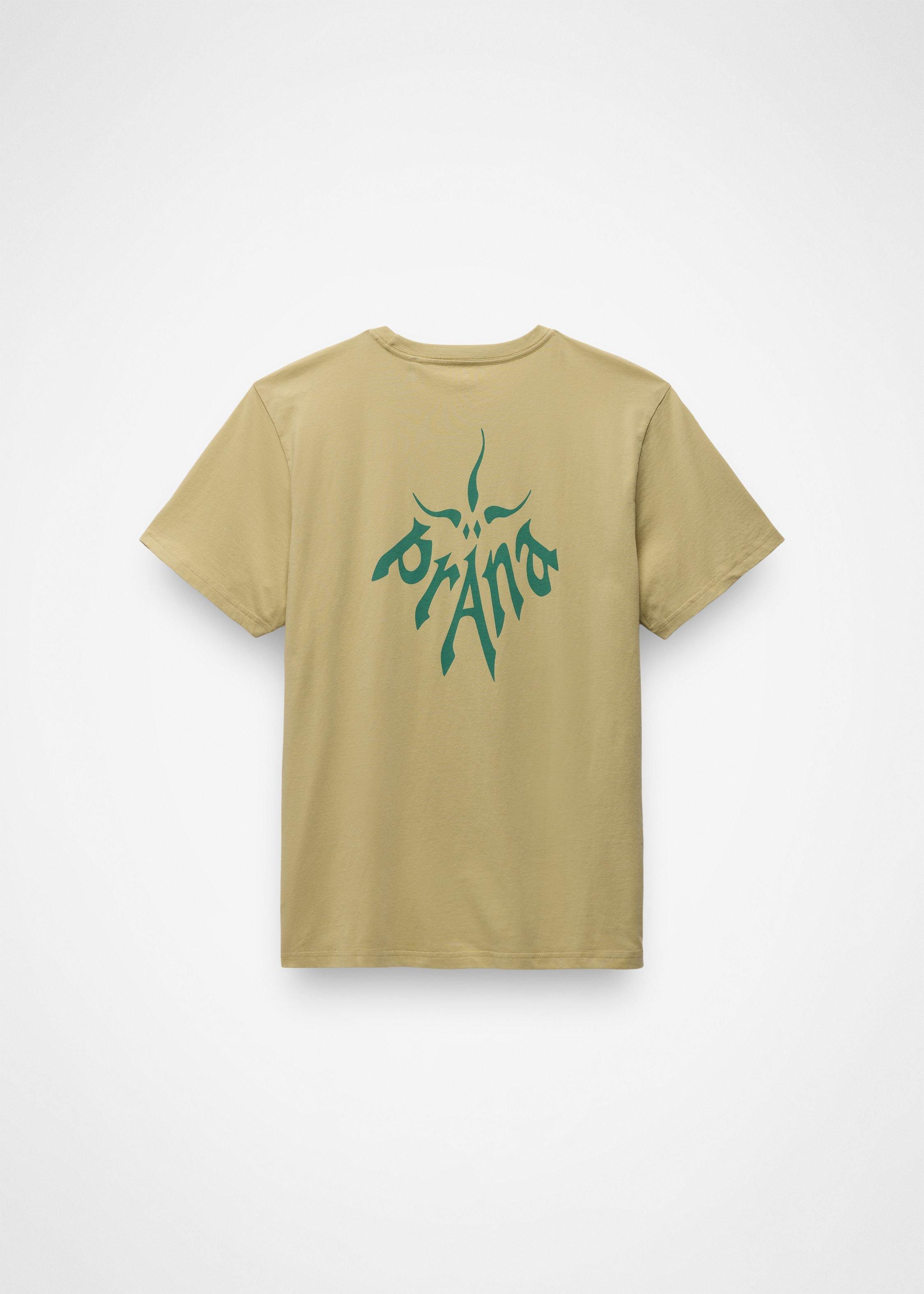 Gender Neutral prAna Heritage Logo Short Sleeve Graphic Tee - Jackfruit