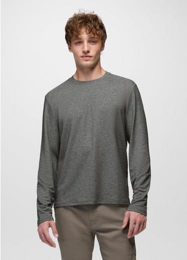 Tolmie Tech Long Sleeve Crew, Color: Heather Grey, image 1