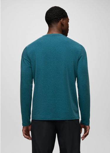 Tolmie Tech Long Sleeve Crew, Color: Blue Coral Heather, image 10