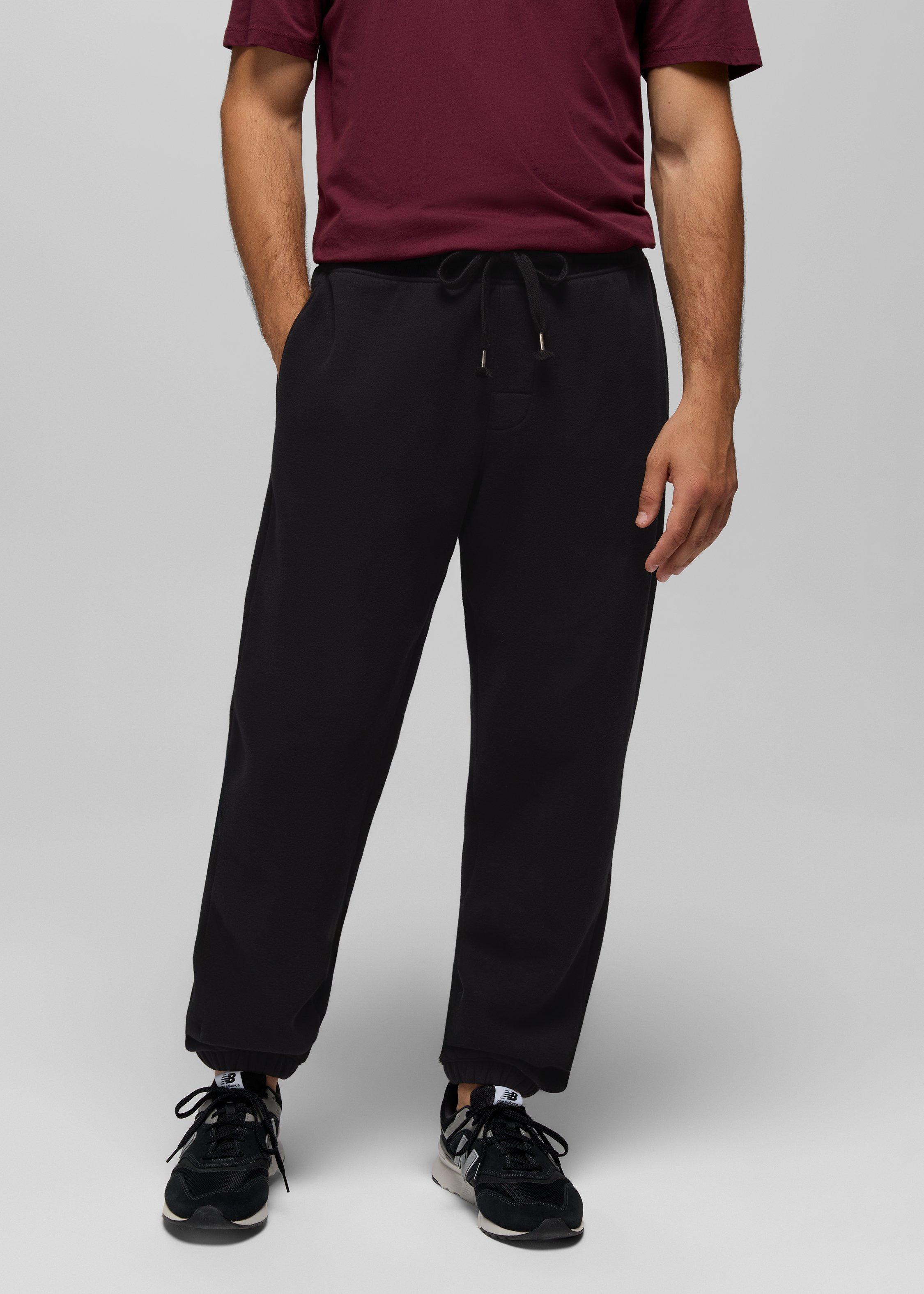 Mens prAna DreamFleece Sweatpant - Black