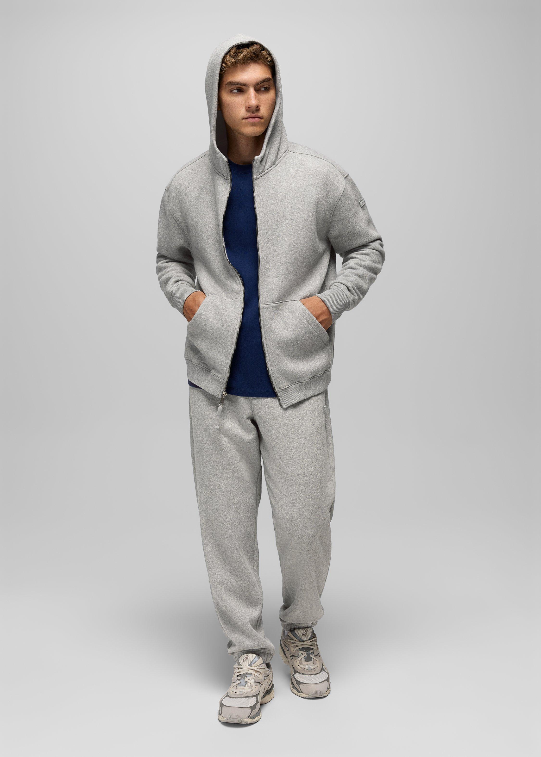 Mens prAna DreamFleece Sweatpant - Heather Grey