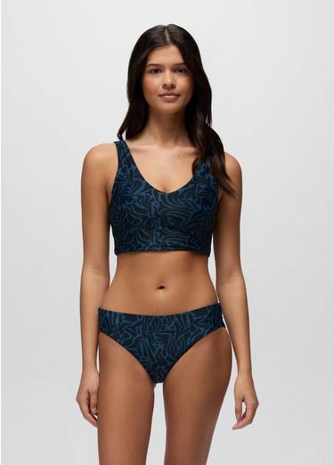 Summer Wave Reversible Swim Top, Color: Black Seaweed, image 12