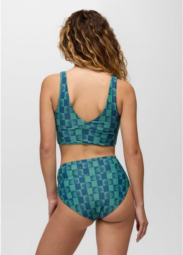 Summer Wave Reversible Swim Top, Color: Bluff Blue Checker, image 5