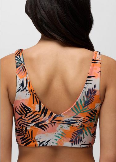 Summer Wave Reversible Swim Top, Color: Papaya Island Fever, image 3
