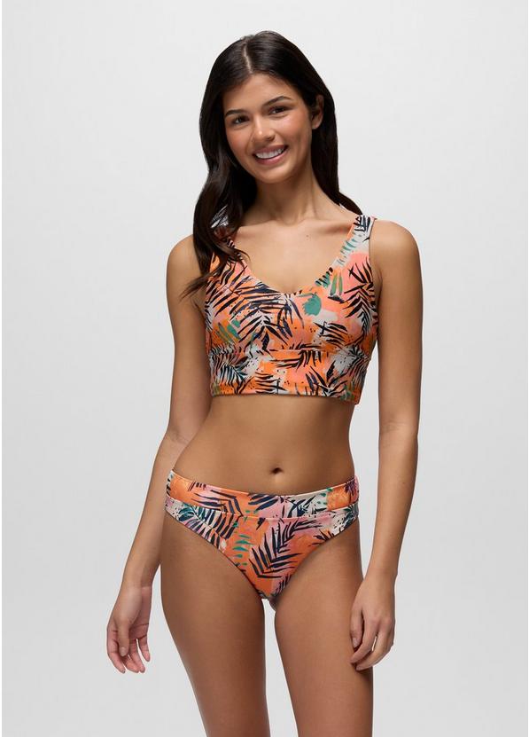 Summer Wave Reversible Swim Top, Color: Papaya Island Fever, image 4