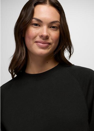 prAna Fleece Oversized Crew, Color: Black, image 11