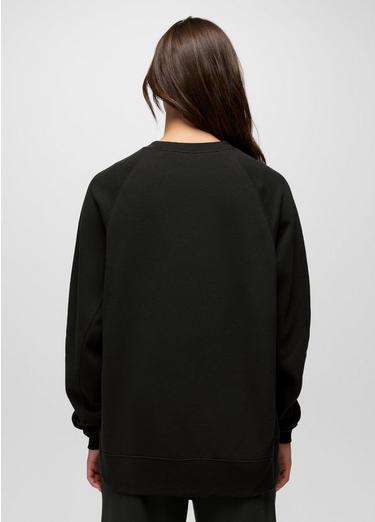 prAna Fleece Oversized Crew, Color: Black, image 10
