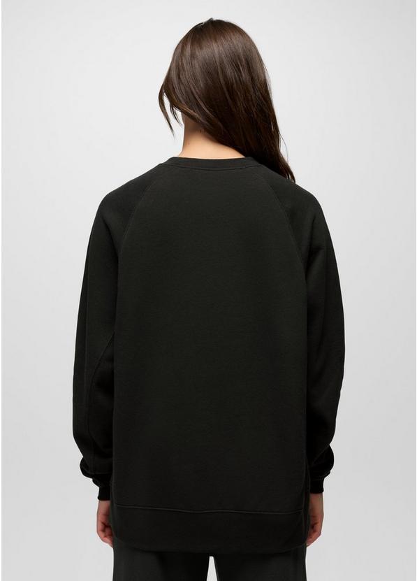 prAna Fleece Oversized Crew, Color: Black, image 2