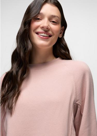prAna Fleece Oversized Crew, Color: Dawn, image 7