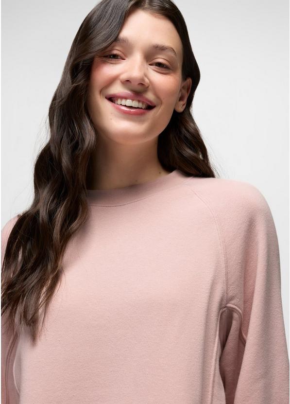 prAna Fleece Oversized Crew, Color: Dawn, image 3