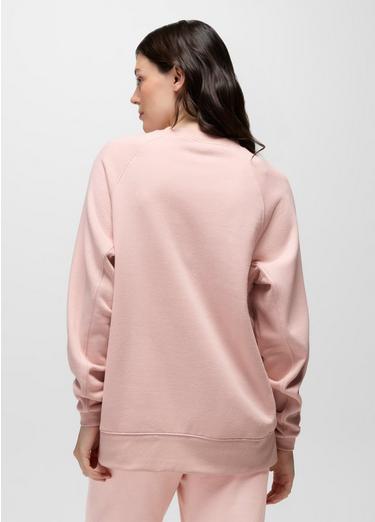 prAna Fleece Oversized Crew, Color: Dawn, image 6