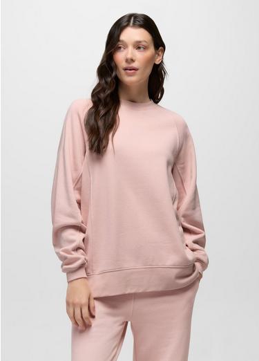 prAna Fleece Oversized Crew, Color: Dawn, image 5