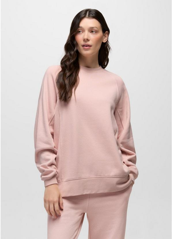 prAna Fleece Oversized Crew, Color: Dawn, image 1