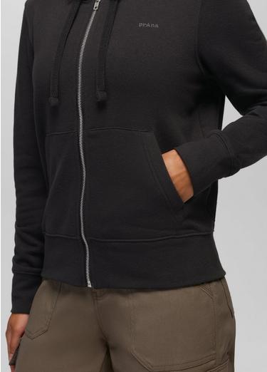 prAna Fleece Full Zip Hoodie, Color: Black, image 8