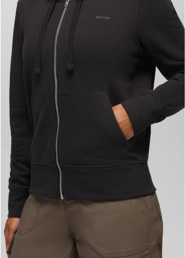 prAna Fleece Full Zip Hoodie, Color: Black, image 4