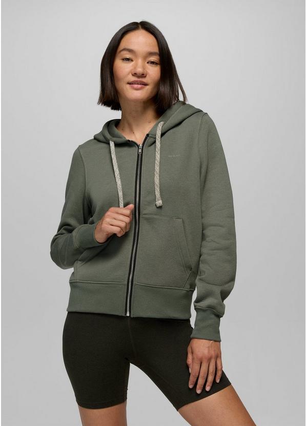 prAna Fleece Full Zip Hoodie, Color: Thyme, image 1
